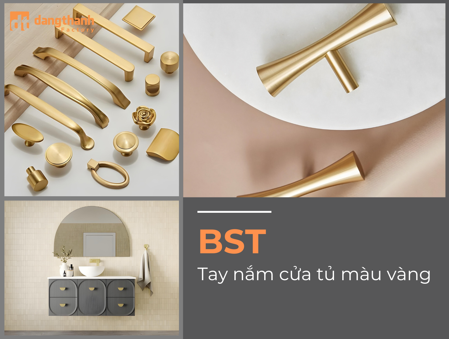Bộ Sưu Tập Tay Nắm Cửa Tủ Màu Vàng Mới Nhất Năm 2025