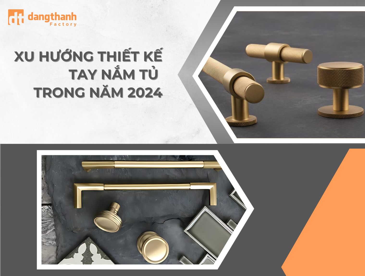 Xu hướng thiết kế tay nắm tủ trong năm 2025 độc đáo bền bỉ