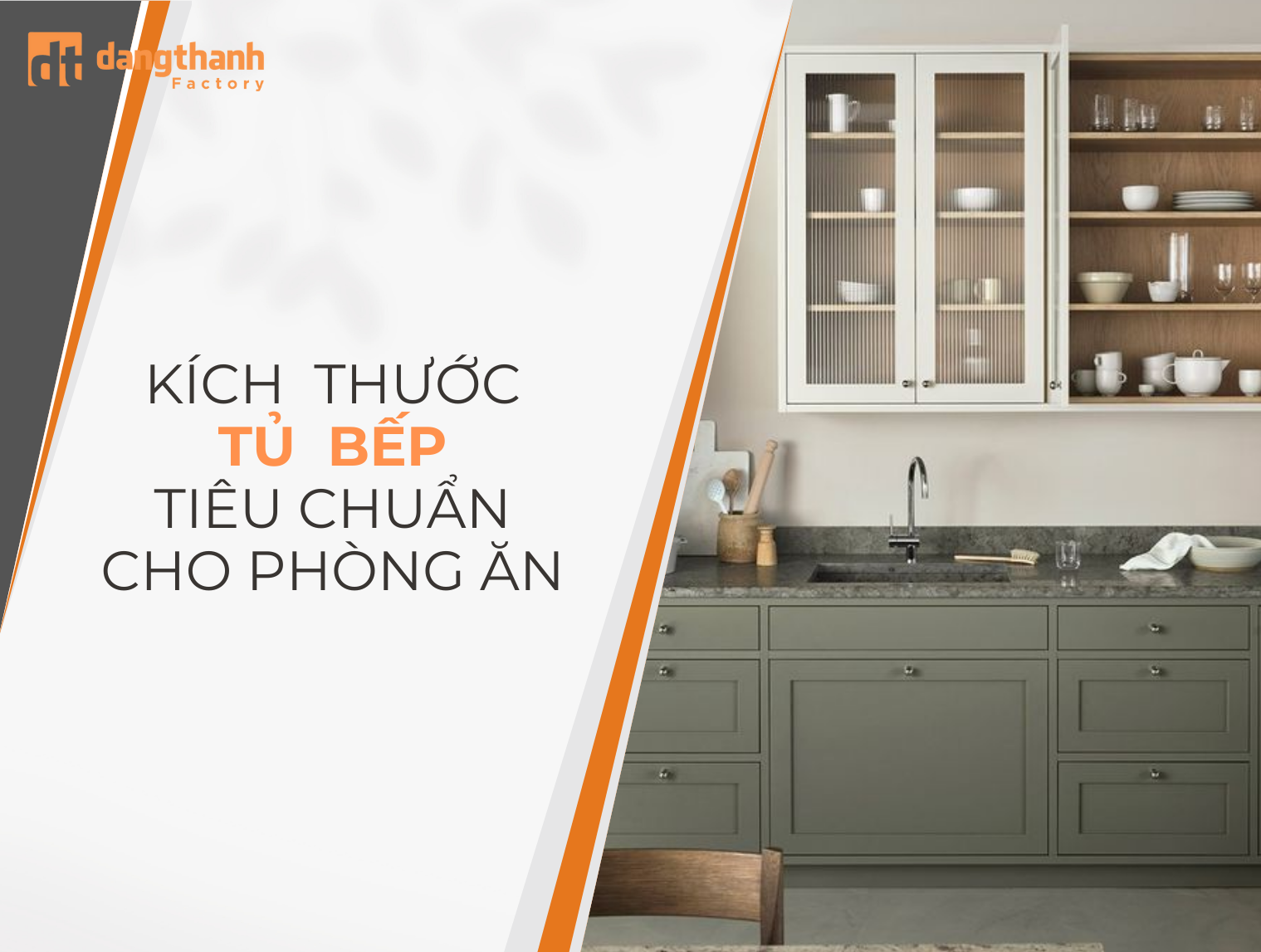 Tìm hiểu chi tiết kích thước tủ bếp tiêu chuẩn cho gia đình Việt