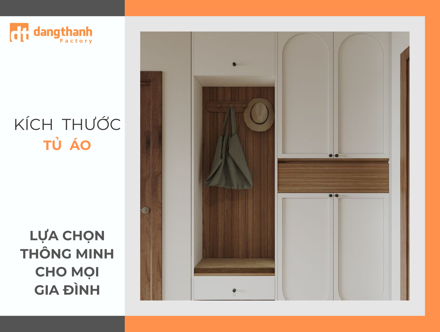 Các kích thước tủ áo chuẩn lựa chọn thông minh cho mọi gia đình