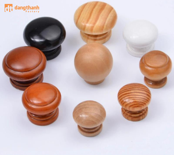 Mẫu tay núm tủ bằng gỗ giản dị
