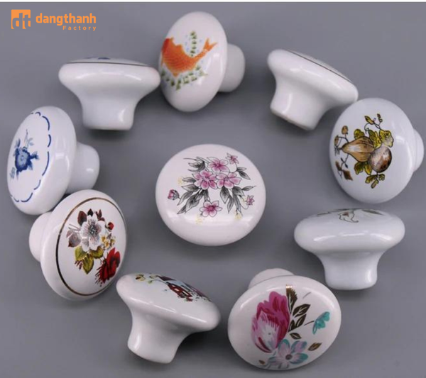 Mẫu tay núm tủ bằng gốm sứ