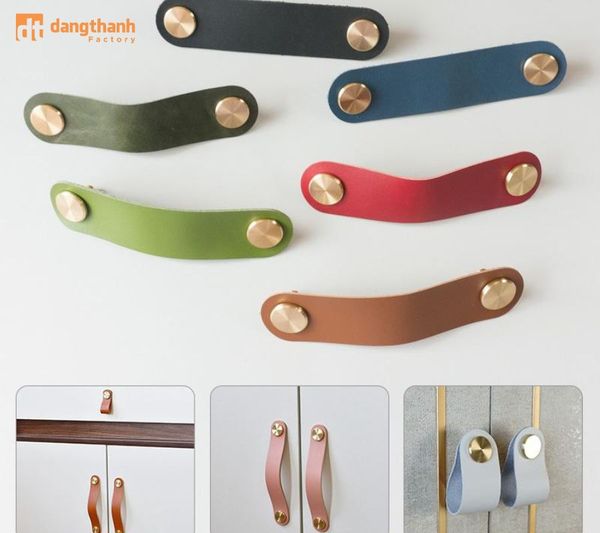 mẫu tay nắm tủ da cao cấp