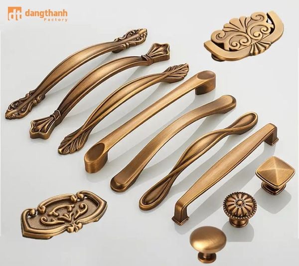 mẫu tay nắm tủ bằng đồng