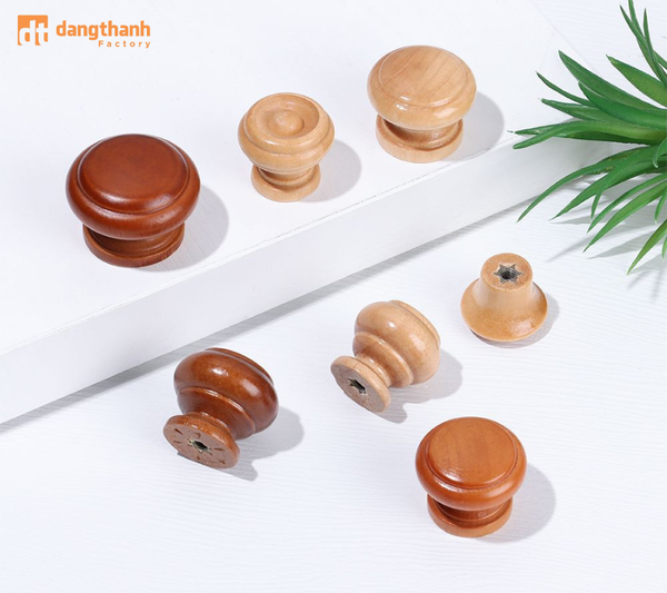 Mẫu tay núm tủ bằng gỗ