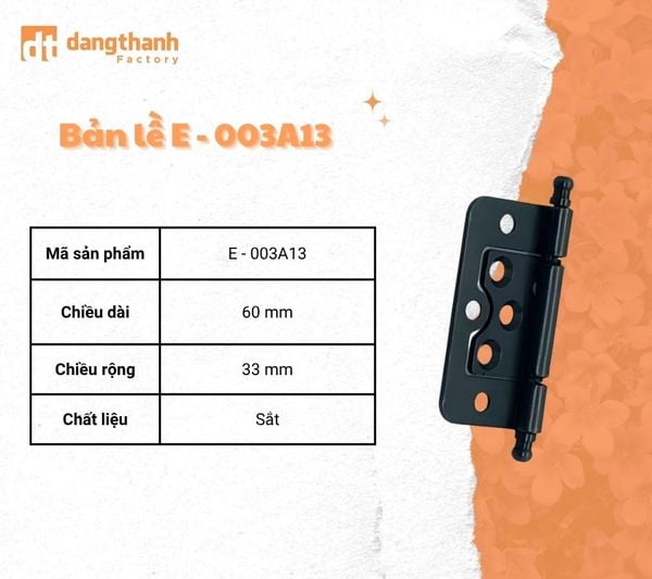 Bản lề âm dương e-003a13