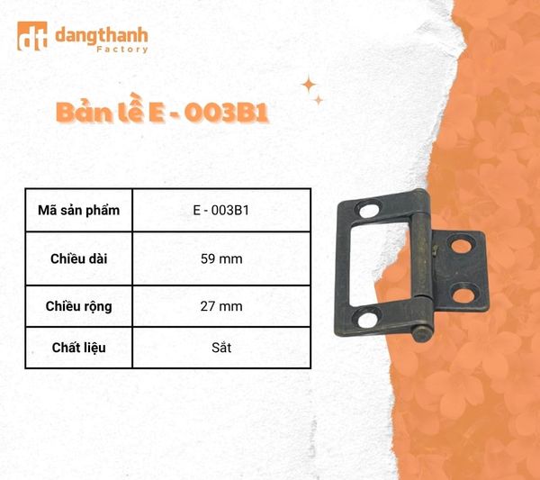 Bản lề âm dương e-003b1
