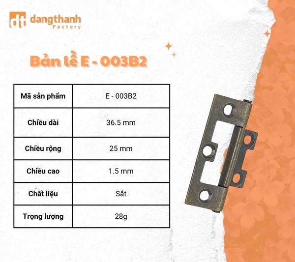 Bản lề âm dương e-003b2