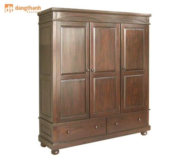 Tủ 3 buồng bằng gỗ xoan đào