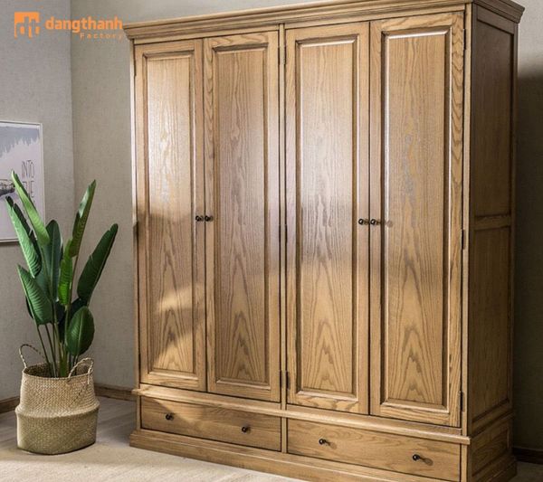 mẫu tủ 4 buồng gỗ tần bì