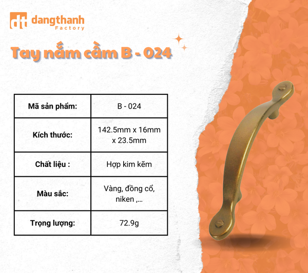 tay nắm tân cổ điển B-024