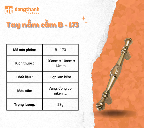 tay nắm tân cổ điển B-173