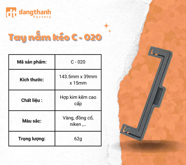 Tay nắm kéo C - 020