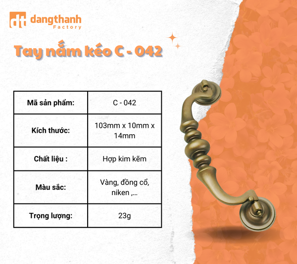 tay nắm kéo C - 042