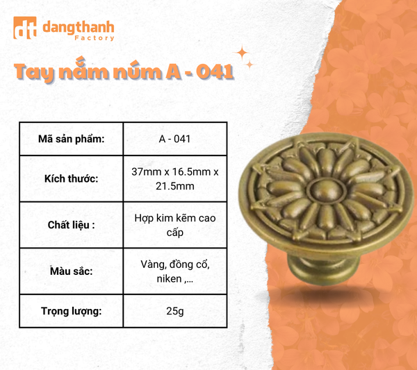 tay nắm tân cổ điển A - 041