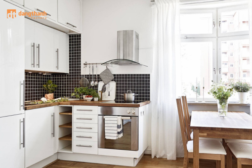 mẫu tủ bếp 12m2 đẹp