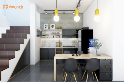 mẫu Tủ bếp cho nhà phố sang trọng