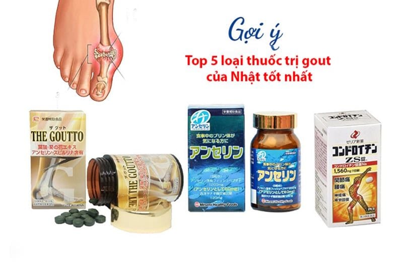 Top 5 loại thuốc trị gout của Nhật tốt nhất
