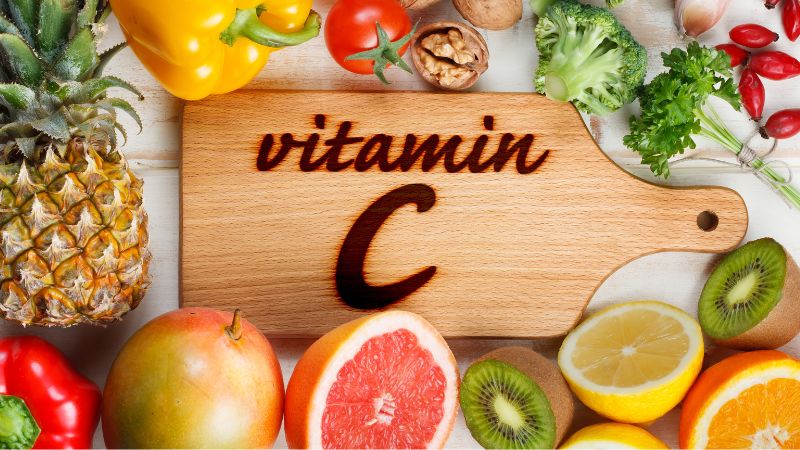 thực phẩm chứa vitamin c giúp thúc đẩy quá trình sản xuất collagen trong cơ thể