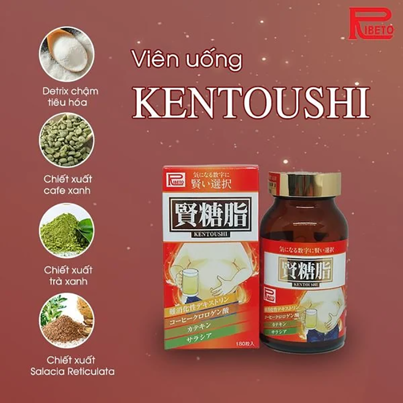 thực phẩm chức năng kentoushi hỗ trợ điều trị tiểu đường mỡ máu