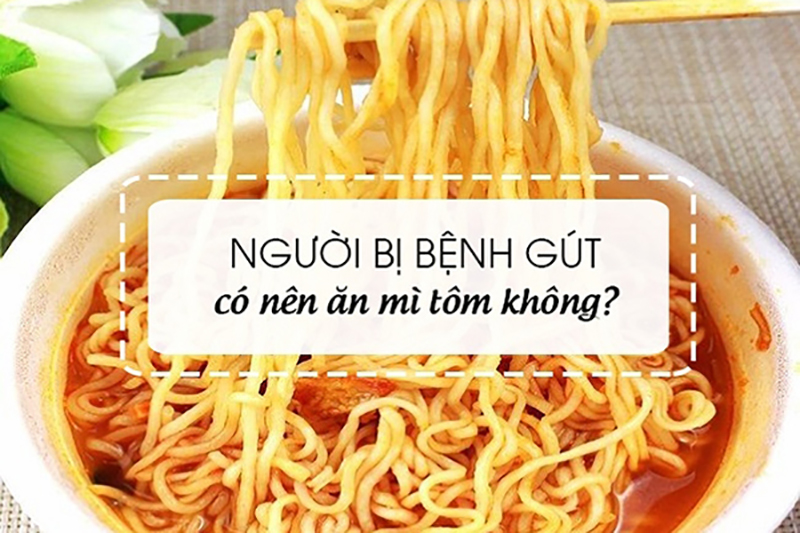 bệnh gút và mì tôm