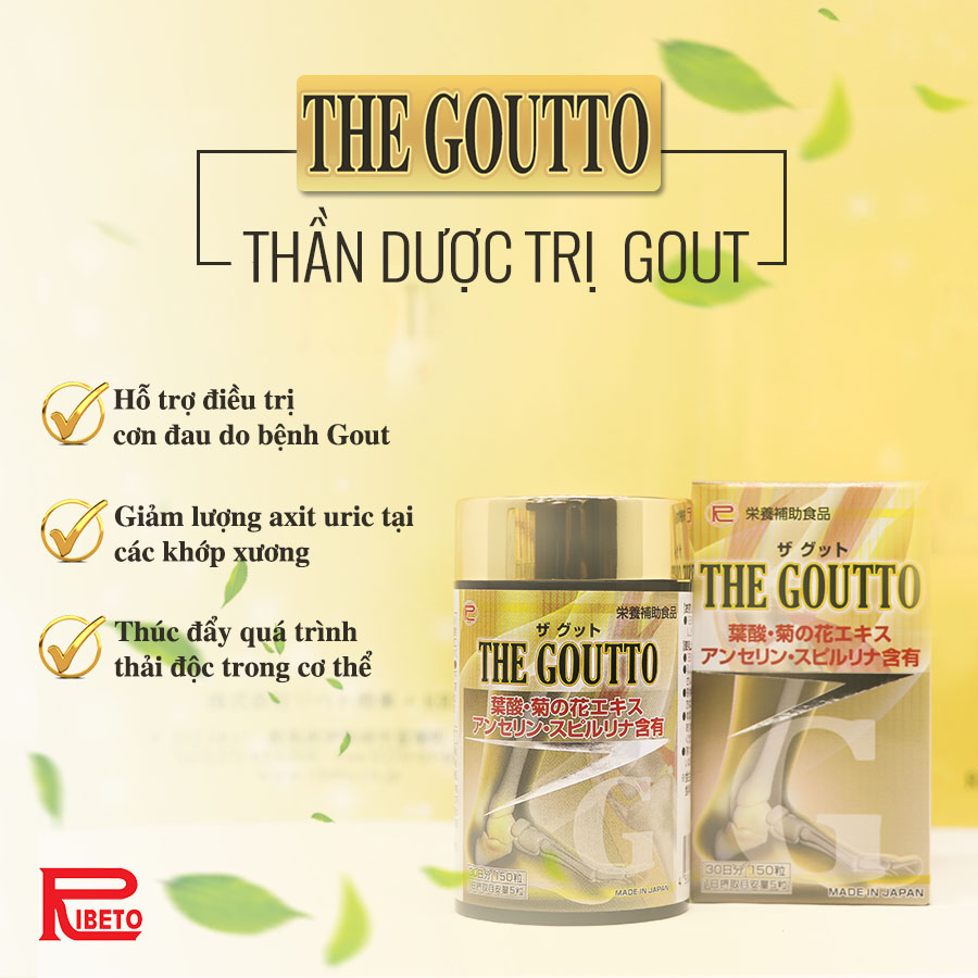 Thực phẩm chức năng giải hỗ trợ điều trị gout the goutto