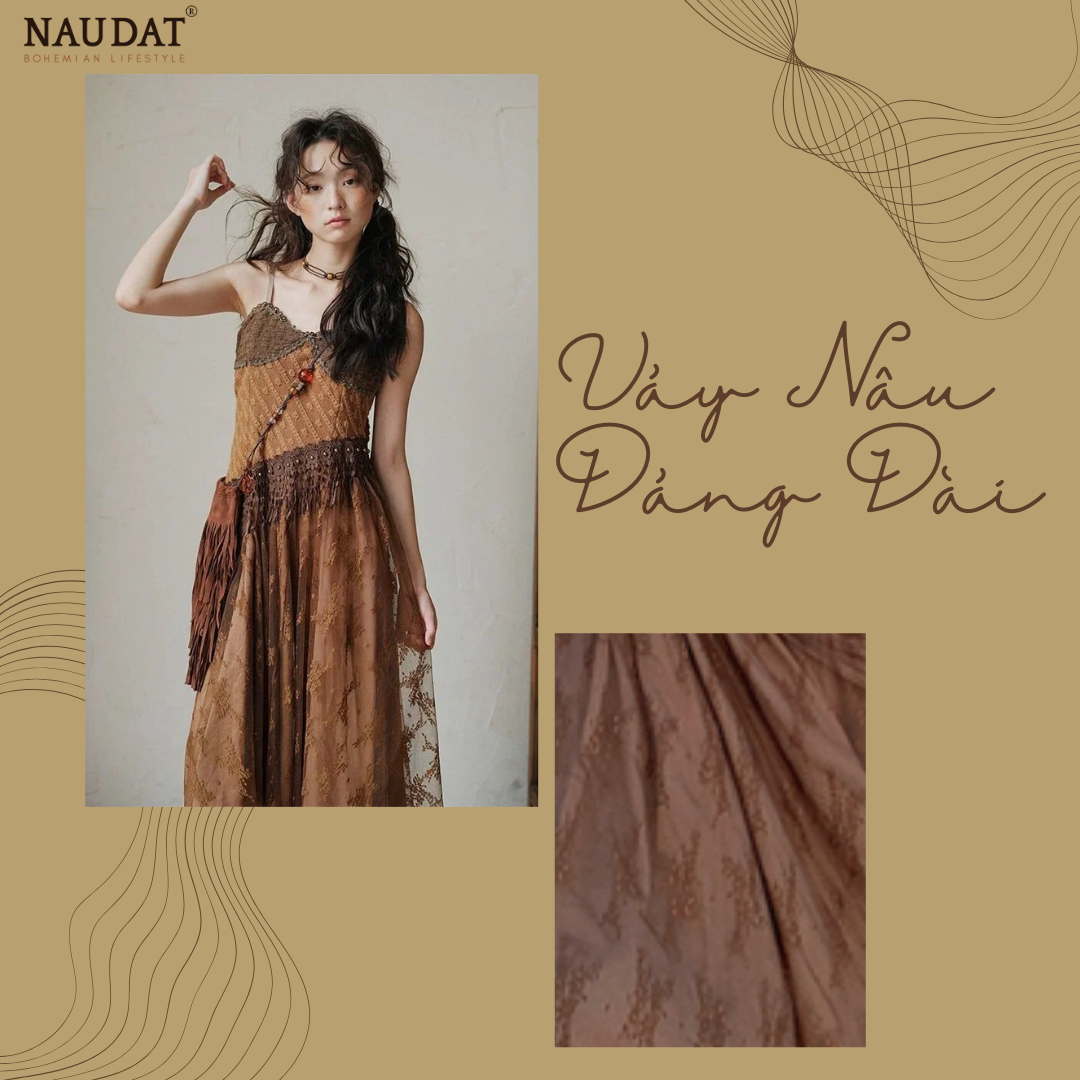 Gợi Ý Váy Nâu Đất Dáng Dài Mùa Hè Mát Mẻ Cho Các Nàng