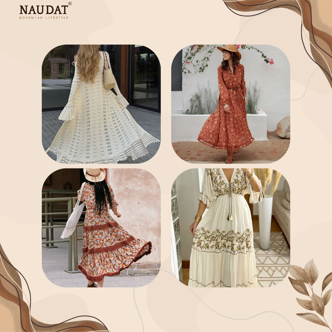 Top Mẫu Váy Boho Mùa Đông Đẹp Không Thể Bỏ Lỡ