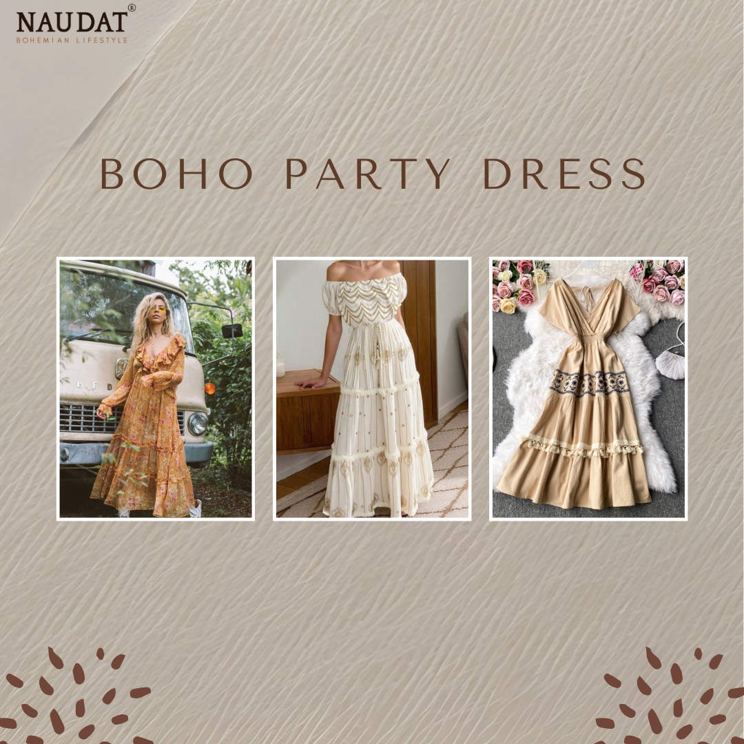 Top Mẫu Đầm Boho Dự Tiệc Đẹp Nhất Bạn Không Thể Bỏ Lỡ