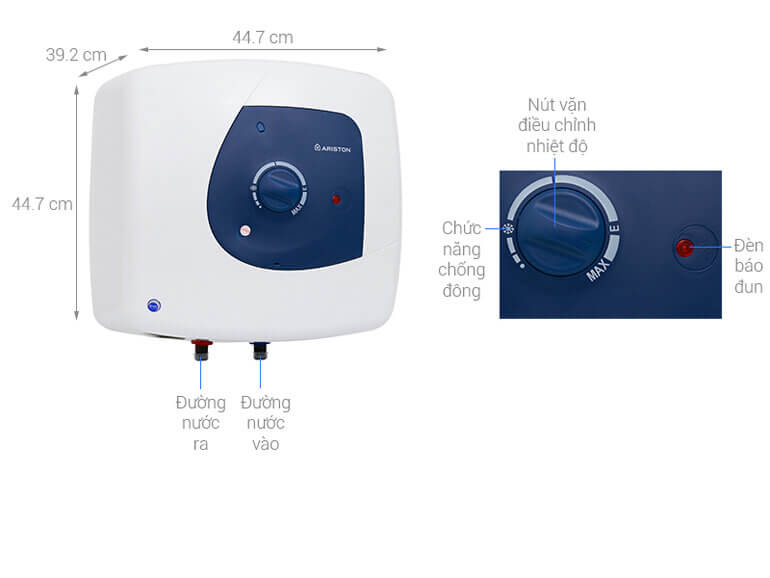 Đánh giá ưu và nhược điểm bình nóng lạnh Ariston 30 Lít Slim3 30 RS?