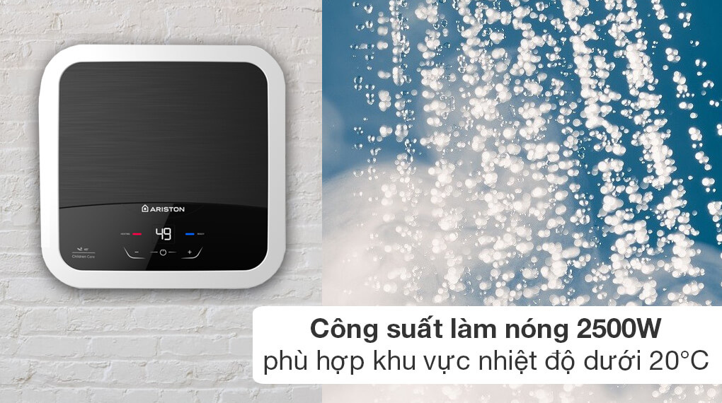 Gia đình 2-3 thành viên nên dùng bình nóng lạnh Ariston gián tiếp nào