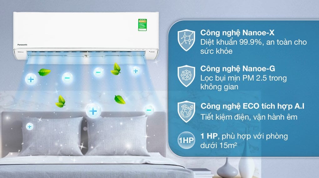 Lý do nên chọn điều hòa Panasonic 1 chiều CS-XU18BKH-8