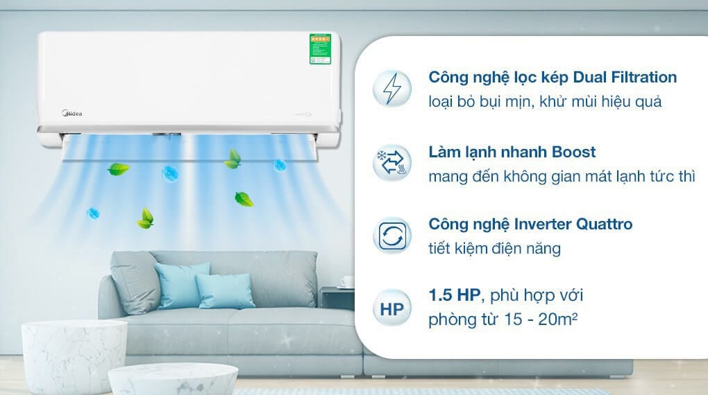 5 Lợi ích khi sắm điều hòa Midea MSAGA-13CRDN8 cho gia đình?