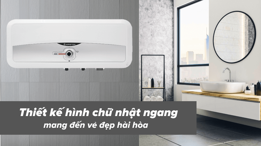 Bình nóng lạnh Ariston Slim2 20R: Bình nóng lạnh 20 lít với công nghệ chống giật an toàn