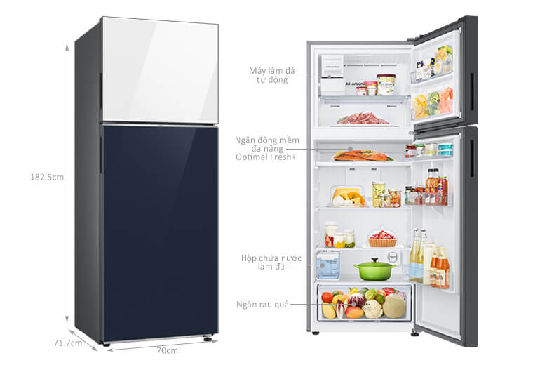 Tủ lạnh Samsung RT47B6686BA/SV 460 lít, thích hợp cho gia đình đông người