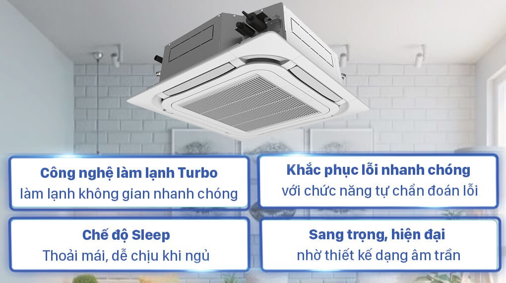 Điều hòa âm trần cassette và TOP sản phẩm được bán chạy hiện nay
