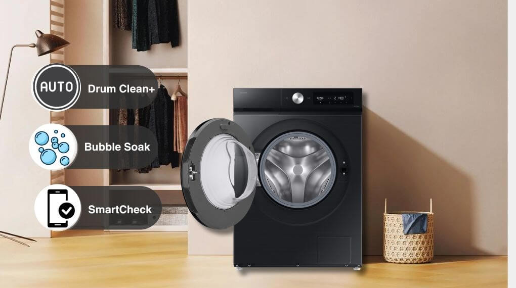 Đánh giá chi tiết máy giặt sấy Samsung inverter WD12DB7B85GBSV 12kg