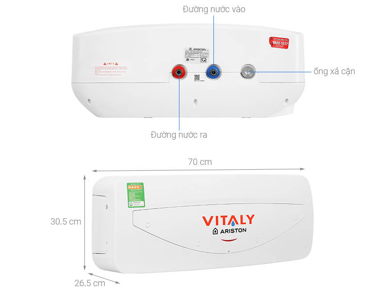 Bình nóng lạnh Ariston Slim2 20R: Giải pháp nước nóng nhanh chóng và tiện lợi
