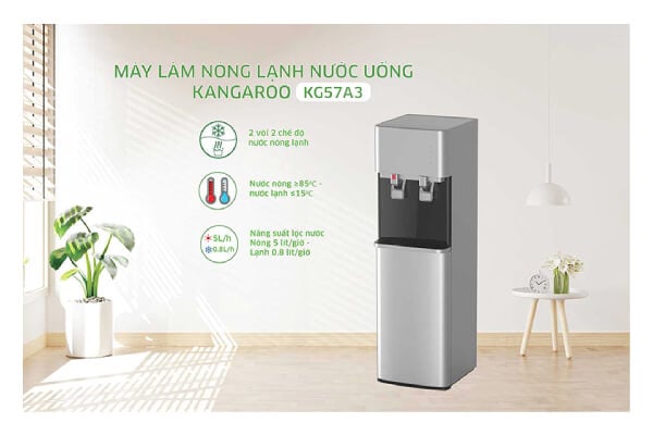 Cây nước nóng lạnh Kangaroo giá rẻ KG57A3 có phải là sản phẩm phù hợp cho lối sống hiện đại
