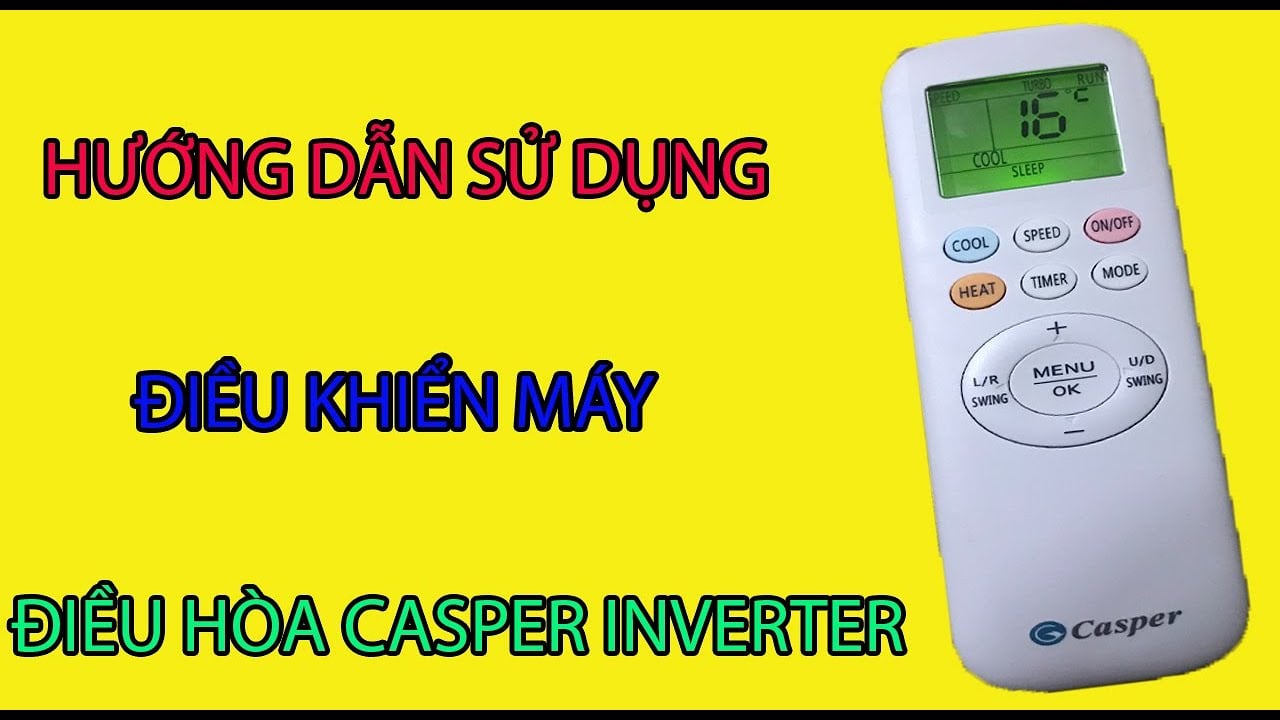 Cách sử dụng điều khiển từ xa điều hòa Casper 9000BTU đúng cách