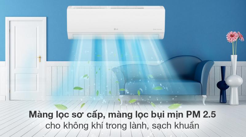 Điều hòa LG 9000 btu có chống bụi mịn PM 2.5 không