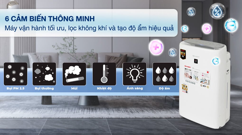 Cải thiện không khí với máy lọc không khí Sharp KI-N50V-W – Người bạn đồng hành của gia đình