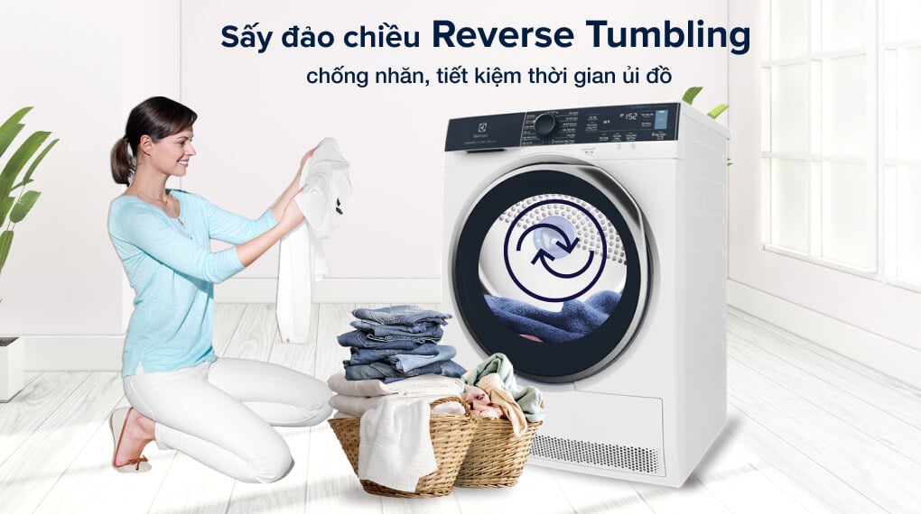 Những điểm đặc biệt nhất của máy sấy quần áo Electrolux 9kg EDH903R9WB