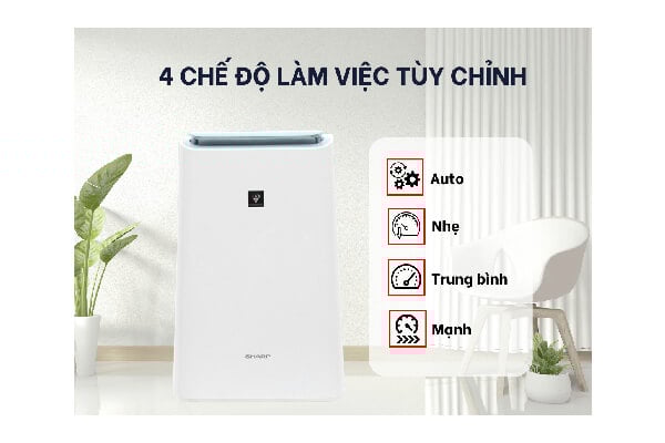 Điểm danh những tính năng giúp máy lọc không khí Sharp DW-16FA-W trở nên nổi bật