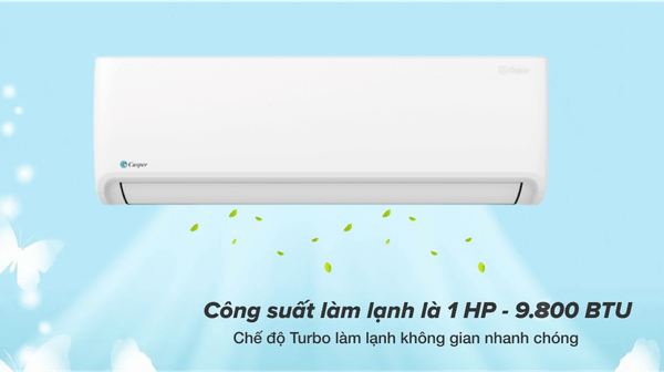 Điều hòa Casper công suất lớn mang lại sự mát mẻ, dễ chịu cho cả căn phòng mà không tốn nhiều tiền