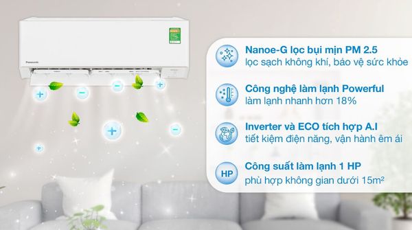 Điều hòa Panasonic CU/CS-YZ9AKH-8 có các chế độ làm lạnh và sưởi ấm linh hoạt để đáp ứng nhu cầu sử dụng của bạn mọi lúc trong năm.