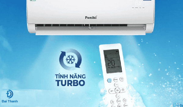 Điều hòa Funiki 12000 BTU được tích hợp công nghệ làm lạnh nhanh Turbo