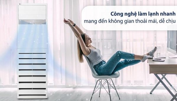 Casper FC-24TL11 có công suất làm lạnh nhanh 24000 BTU, phù hợp cho các không gian lớn như phòng khách hoặc văn phòng.
