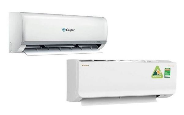 Casper thu hút bởi sự hiện đại và phong cách trẻ trung, trong khi Daikin nhỉnh hơn về độ tinh tế trong thiết kế.