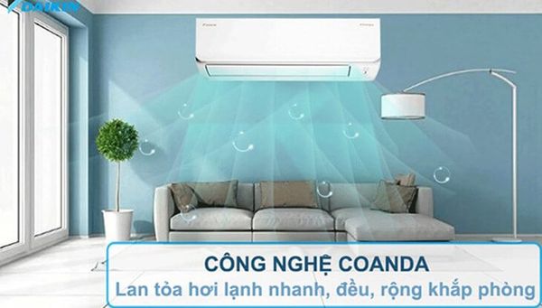 Trang bị hệ thống làm lạnh hiện đại, Daikin FTKB50YVMV có khả năng làm mát nhanh chóng ngay khi khởi động.